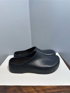 Birkenstock Super Birki Slip On Clog Blue Polyurethane Size 41 Unisex